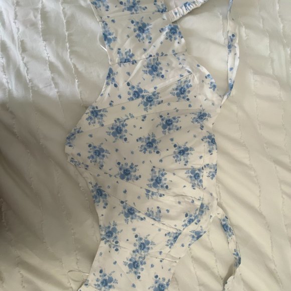 BLUE PEONY CORSET TANK - Picture 4 of 5